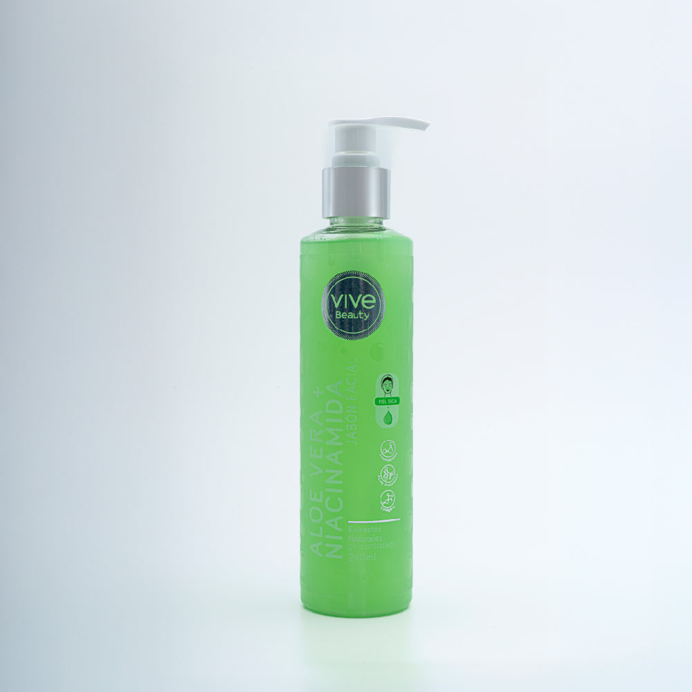 Jabón facial Aloe Vera + Niacinamida – 240ML