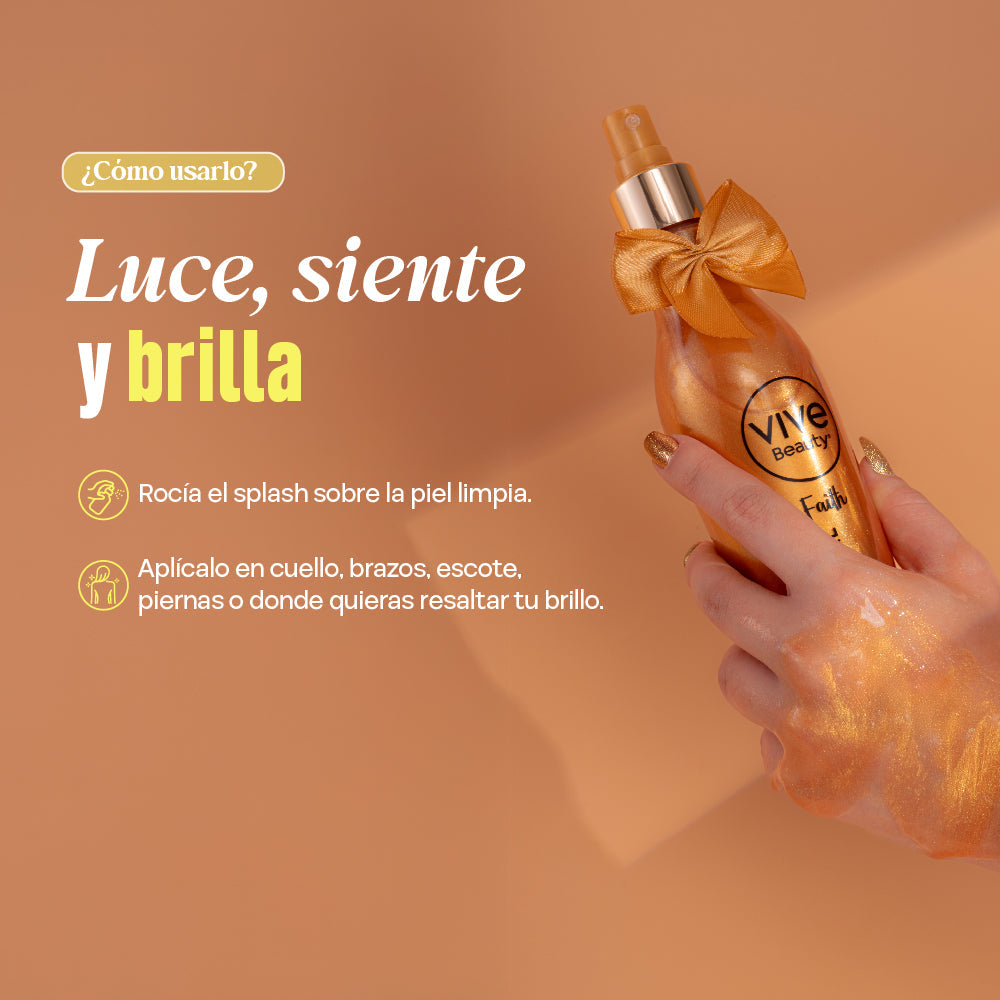 BODY SPLASH GOLDEN PEARL FAITH 250ML