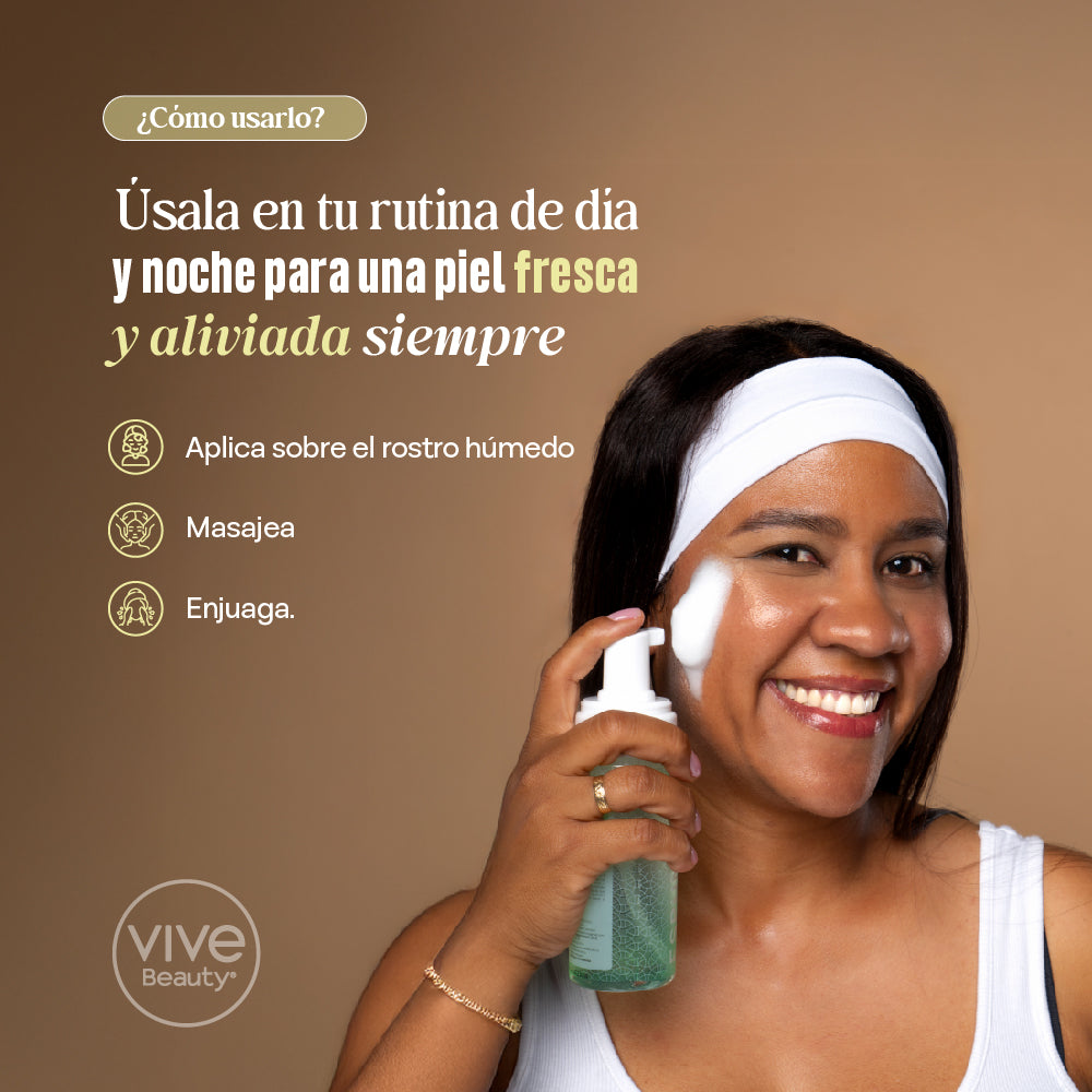 Espuma Facial Áloe vera + Niacinamida – 150ML