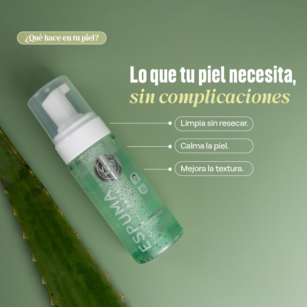 Espuma Facial Áloe vera + Niacinamida – 150ML