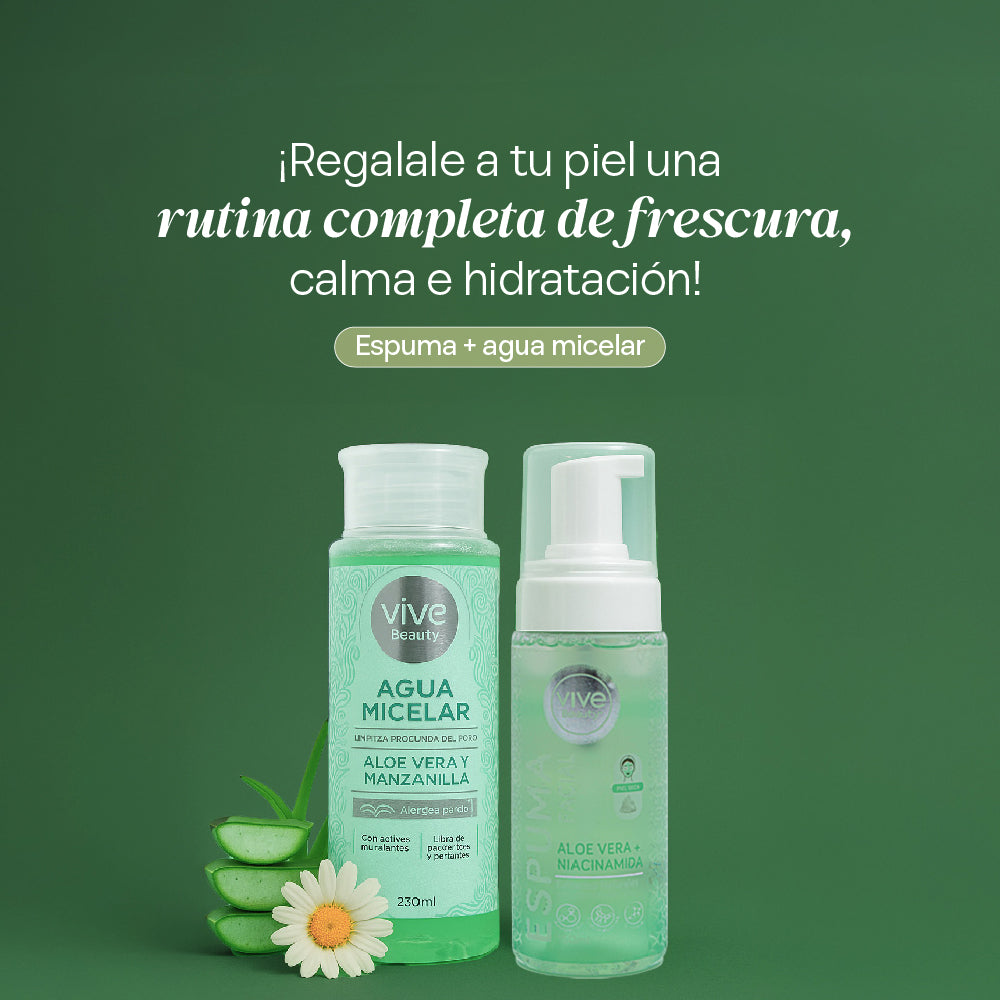 Espuma Facial Áloe vera + Niacinamida – 150ML