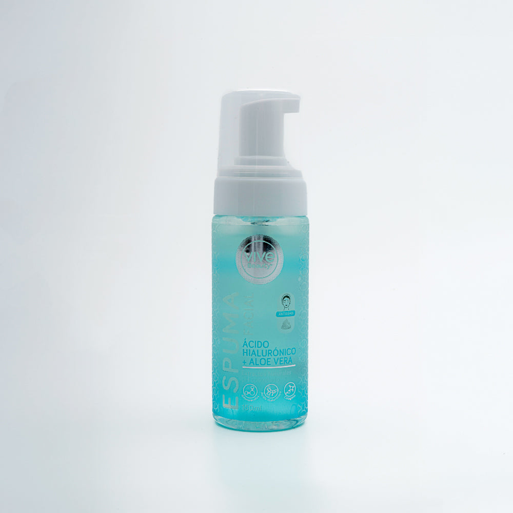 Espuma facial Acido Hialuronico + Aloe Vera – 150ML