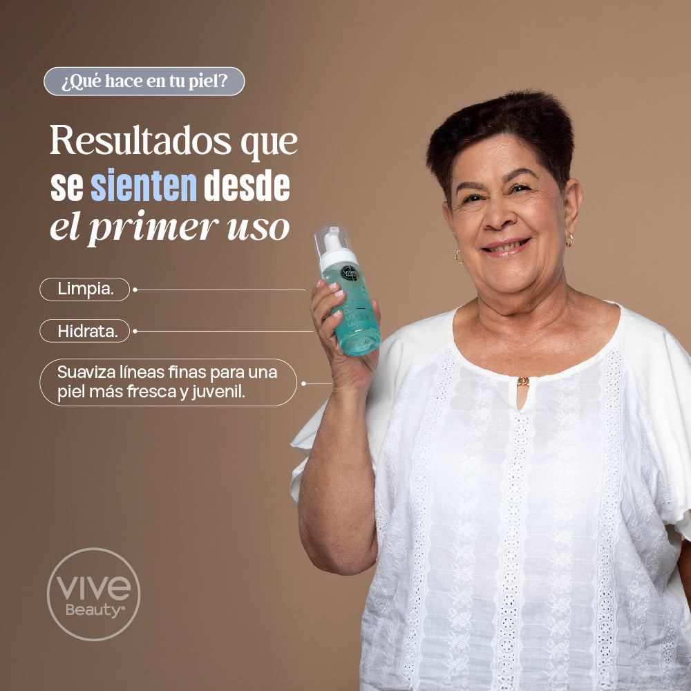 Espuma facial Acido Hialuronico + Aloe Vera – 150ML