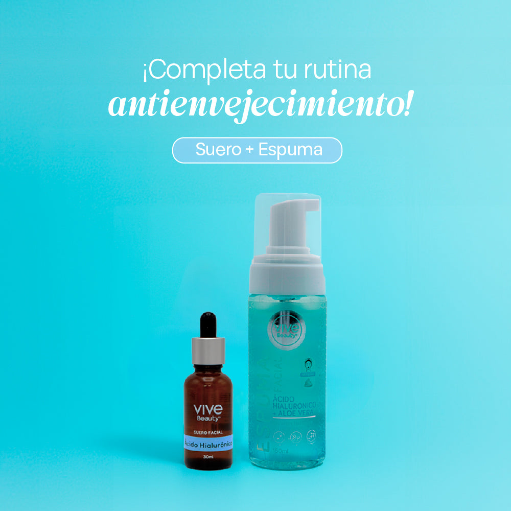 Espuma facial Acido Hialuronico + Aloe Vera – 150ML