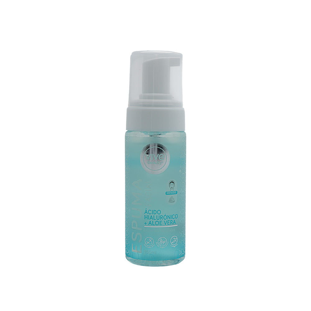 Espuma facial Acido Hialuronico + Aloe Vera – 150ML