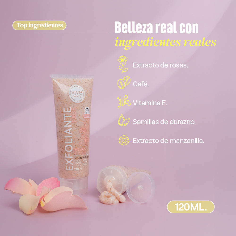 EXFOLIANTE FACIAL ROSAS 120 ML