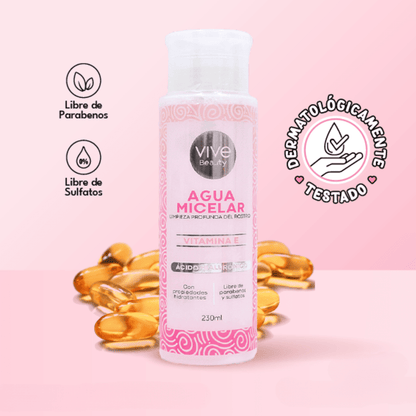 AGUA MICELAR VITAMINA E 230 ML