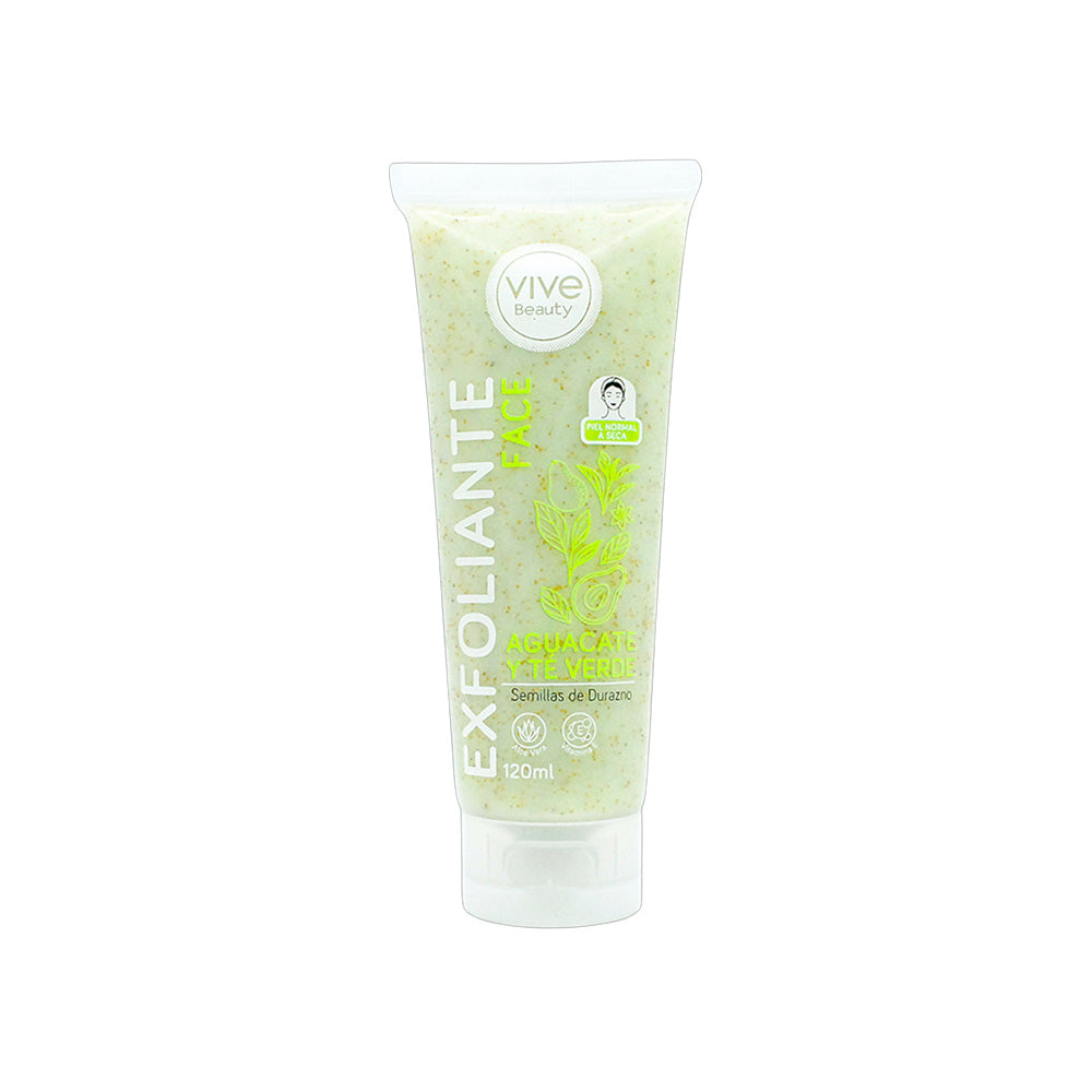 EXFOLIANTE FACIAL AGUACATE Y TE VERDE 120 ML