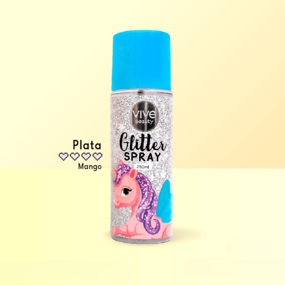 BODY SPLASH GLITTER PLATA 250ML