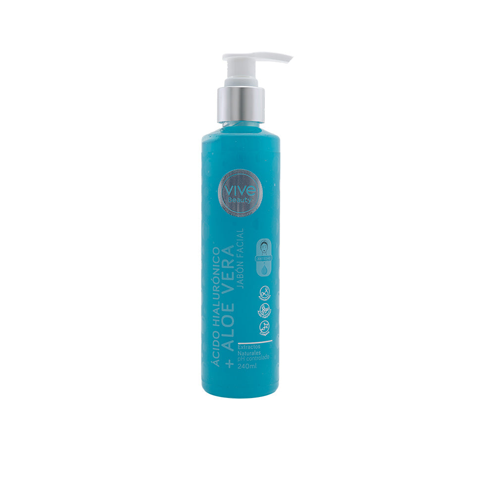 Jabón Facial Ácido Hialurónico + Aloe Vera – 240ML