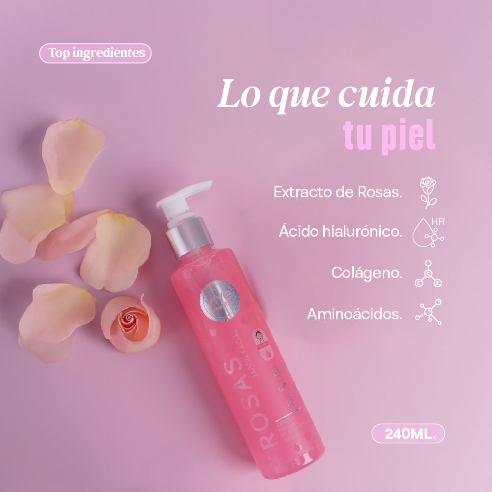Jabón facial Rosas – 240ML